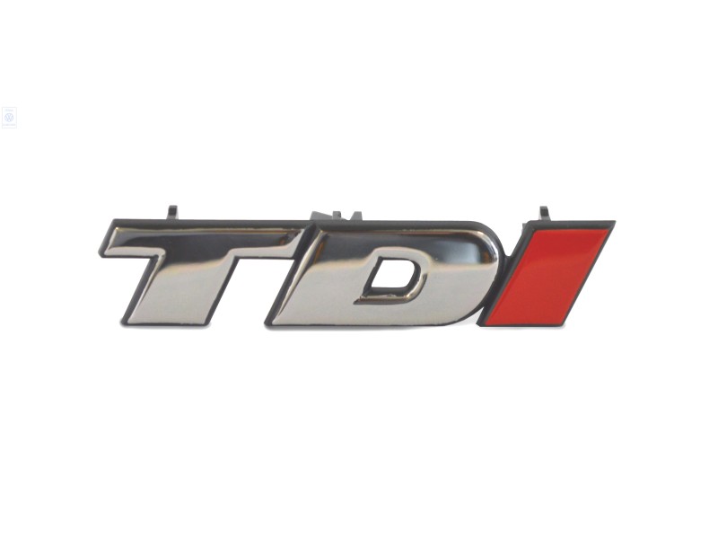 VW Original Schriftzug Chrom/Chrom/Rot - 7D0853679C EQW
