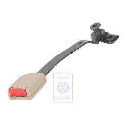 VW Original Gurtschloss Hellbeige/Feuerrot - 1J3858472B FCR