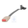 VW Original Gurtschloss Hellbeige/Feuerrot - 1J3858472B FCR