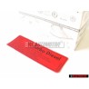 VW Original Kennschild 'Achtung Turbo' Diesel' ' Nur Öle Nach - 068010014S