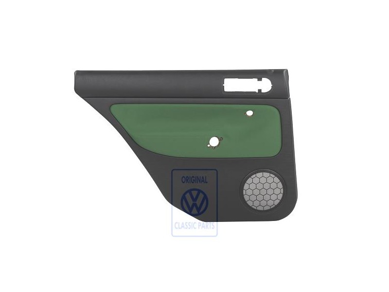 VW Original Türverkleidung (Stoff) Schwarz/Cosmicgrün - 1J9867211Q GHG