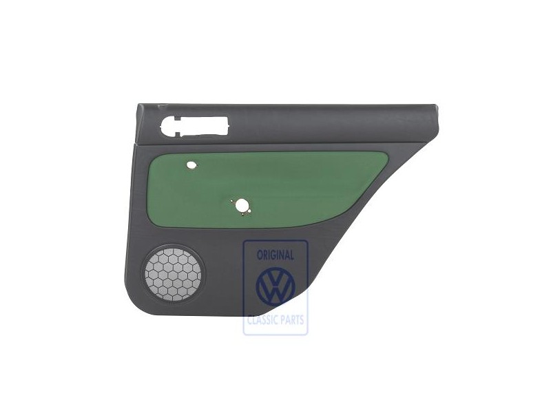 VW Original Türverkleidung (Stoff) Schwarz/Grün - 1J9867212Q GHG