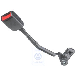 VW Original Gurtschloss Satinschwarz/Feuerrot - 1J3858471 FCN