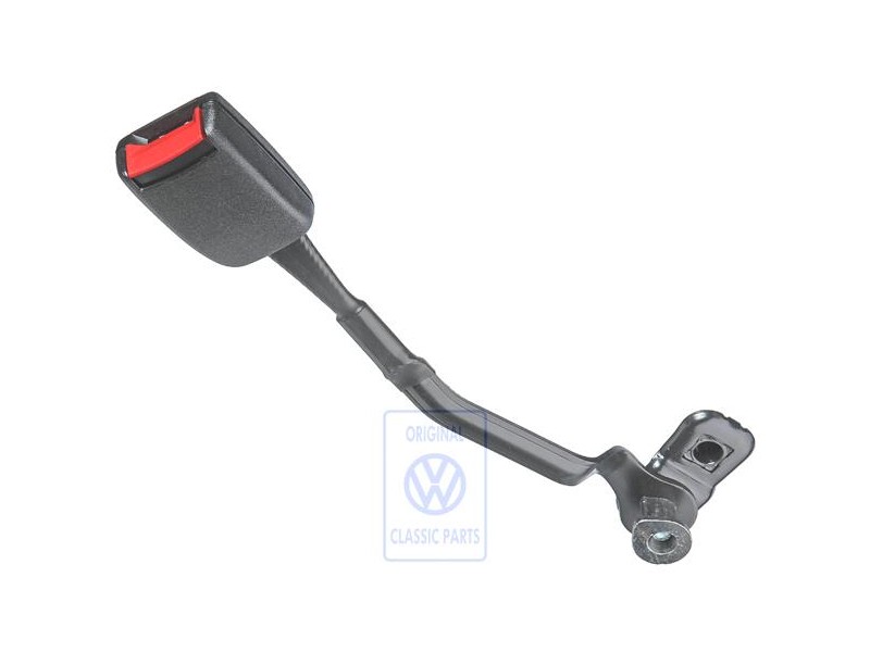VW Original Gurtschloss Satinschwarz/Feuerrot - 1J3858471 FCN