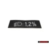 VW Original Kennschild - 323000333