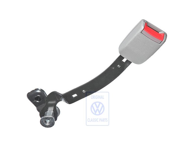 VW Original Gurtschloss Flanellgrau/Feuerrot - 1J4858472 FCP