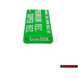 VW Original Kennschild - 034010105K