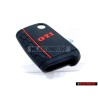 VW Original Schlüsselcover Schwarz/Rot - 000087012ALGCA