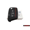 VW Original Schlüsselcover Schwarz/Rot - 000087012ALGCA
