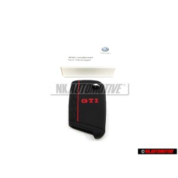 VW Original Schlüsselcover Schwarz/Rot - 000087012ALGCA
