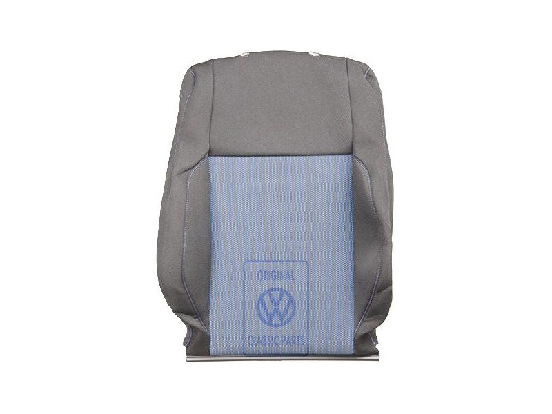 VW Original Lehnenbezug Stoff Mit Lehnentasche Blau/Schwarz - 1J0881805QFKMD