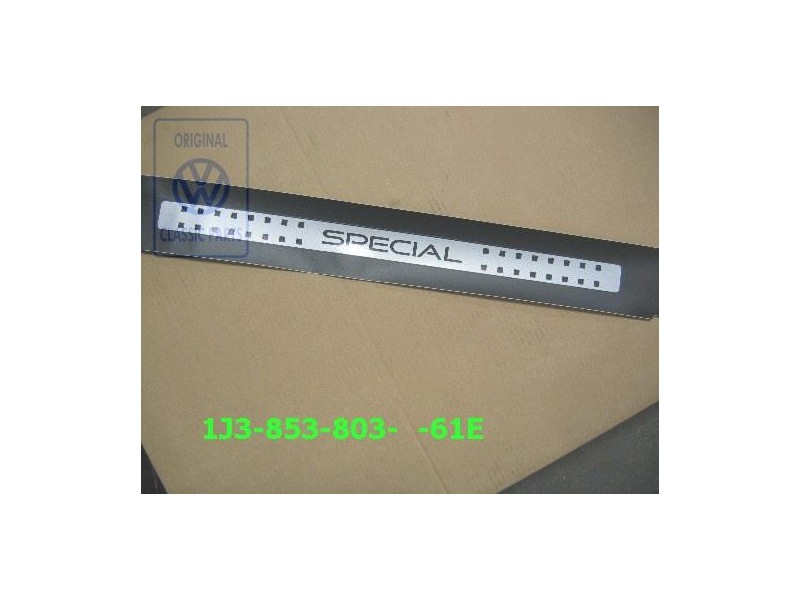 VW Original Einstiegschutzfolie Schwarz/Silber - 1J3853803 61E