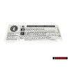 VW Original Kennschild Bei Ölüberfüllung - 701010002A