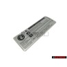 VW Original Kennschild Bei Ölüberfüllung - 701010002A