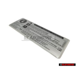 VW Original Kennschild Bei Ölüberfüllung - 701010002A