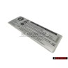VW Original Kennschild Bei Ölüberfüllung - 701010002A