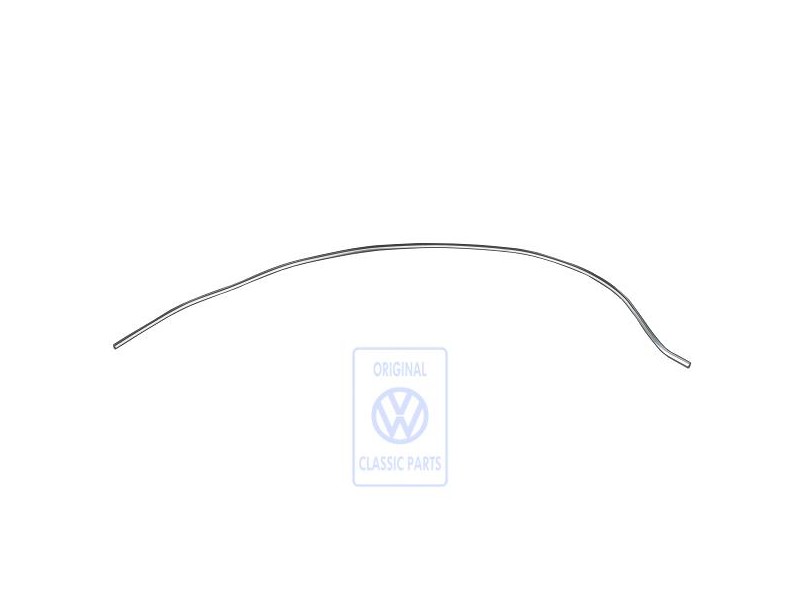VW Original Zierleiste Für Tür Schwarz/Chrom - 533853516A GX4