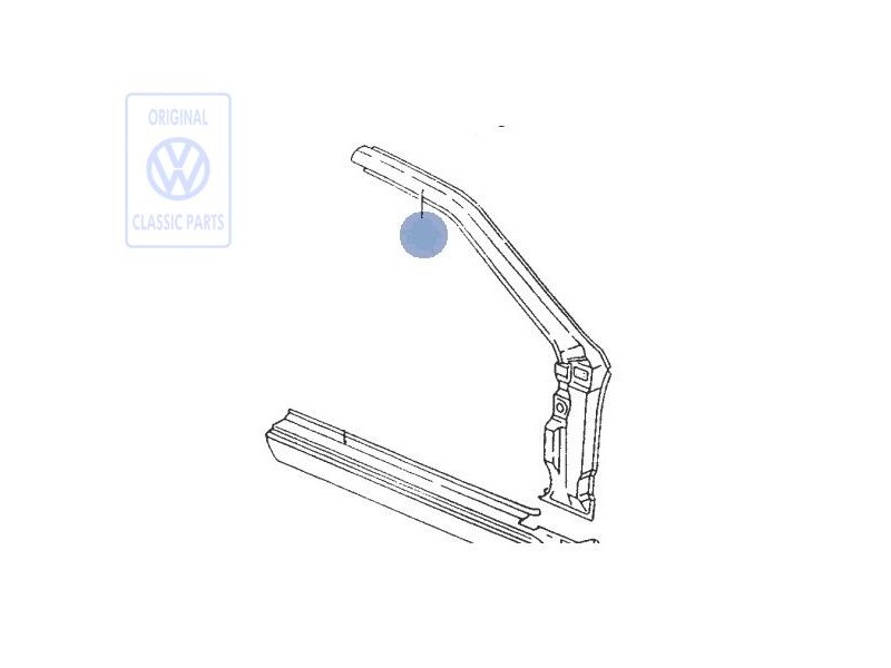 VW Original Abschnittsteil - Säule A - 533809840A