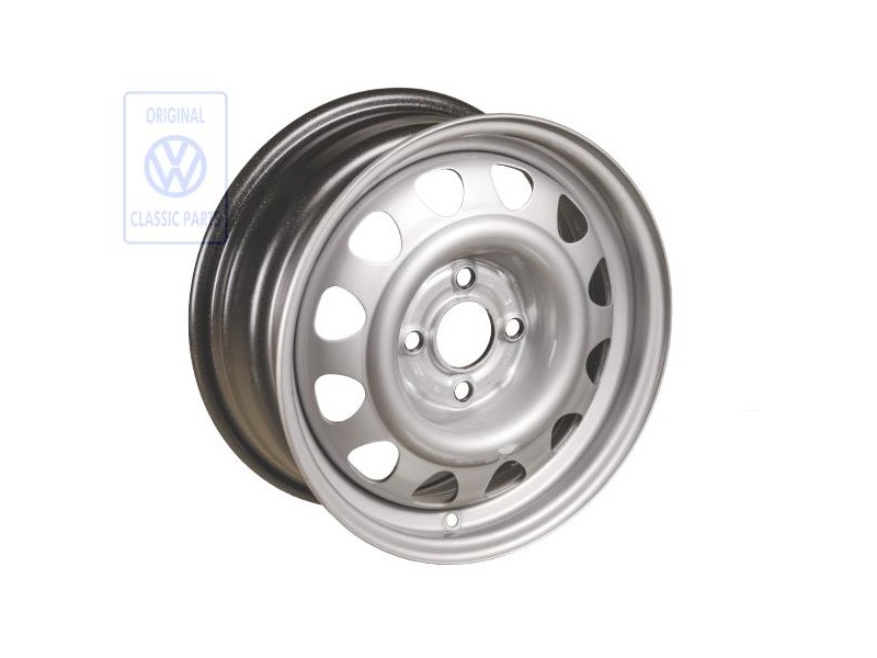VW Original Stahlfelge Chromfarben - 1H0601027 091