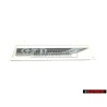 VW Original GTD Seite Schriftzug Emblem Logo Schwarz Chrom - 5G0853688BBCMT