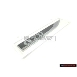 VW Original GTD Seite Schriftzug Emblem Logo Schwarz Chrom - 5G0853688BBCMT