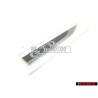 VW Original GTD Seite Schriftzug Emblem Logo Schwarz Chrom - 5G0853688BBCMT