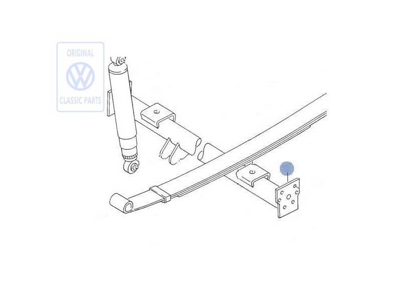 VW Original Hinterachskörper - 147501011B