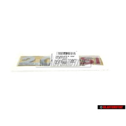 VW Original 2.0 TSI Hinten Schriftzug Emblem Logo Chrom Rot - 1Q0853675S GQF
