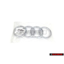 Audi Original Ringe Vorne Kühlergrill Emblem Logo Zeichen Chrom - 8T0853605