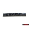 VW Original FLEX FUEL Hinten Schriftzug Emblem Logo Chrom - 1K0853675AMFXC