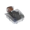 VW Original Schaltabdeckung Schwarz/Nussbaum/Aluminium - 1K2713203AKWHC