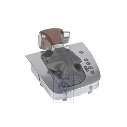 VW Original Schaltabdeckung Schwarz/Nussbaum/Aluminium - 1K2713203ALWHC