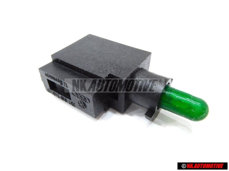 VW Original Lampenträger Mit Glühlampe Grün - 357919243A K25