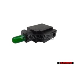 VW Original Lampenträger Mit Glühlampe Grün - 357919243A K25