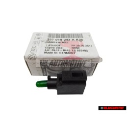 VW Original Lampenträger Mit Glühlampe Grün - 357919243A K25