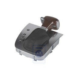 VW Original Schaltabdeckung Schwarz/Nussbaum/Aluminium - 1K1713203ALWHC