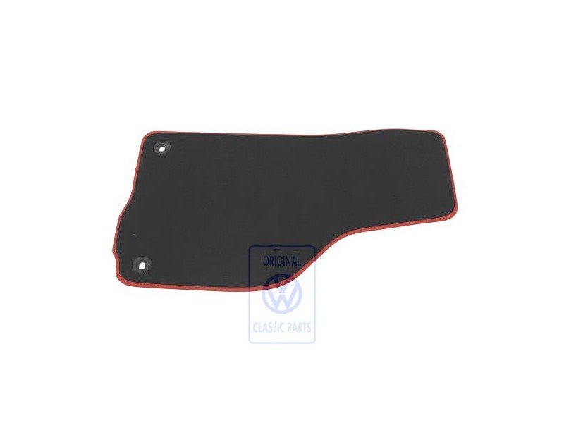VW Original Fussmatte Schwarz/Tropicorange - 1K1864436E WNA