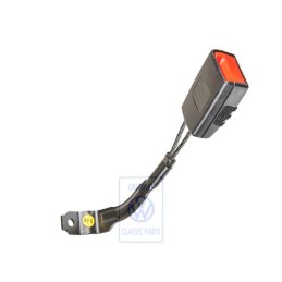 VW Original Gurtschloss Satinschwarz/Feuerrot - 1K3857755A QVZ