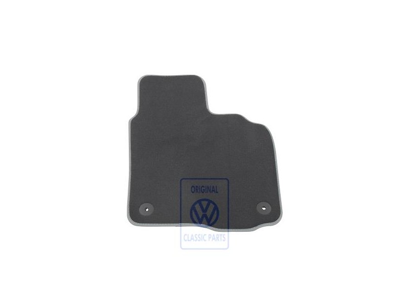 VW Original Fussmatte Schwarz/Kristallgrau - 1K2864436C YRD