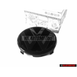 VW Original Vorne Kühlergrill Emblem Logo Zeichen Schwarz - 701853601D 01C
