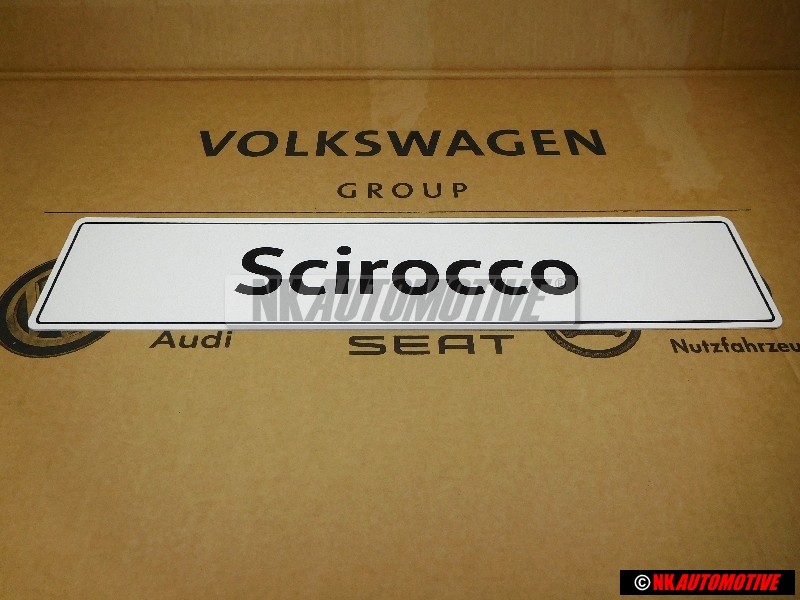 VW Original Scirocco Kennzeichen (Selbstleuchtend) - 1K8071801B