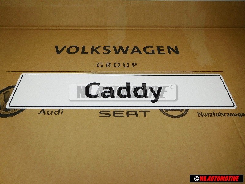 VW Original Caddy Kennzeichen (Selbstleuchtend) - 2K0071801B