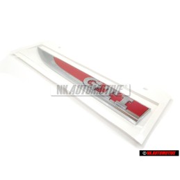 VW Original GTI Seite Schriftzug Emblem Logo Chrom Rot - 5G0853688ASJZQ