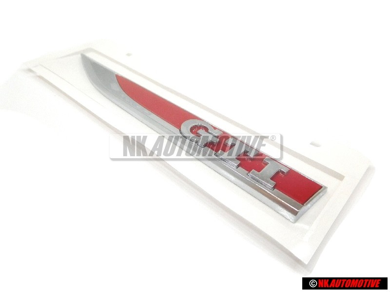 VW Original GTI Seite Schriftzug Emblem Logo Chrom Rot - 5G0853688ASJZQ