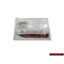 VW Original GTI Seite Schriftzug Emblem Logo Chrom Rot - 5G0853688ASJZQ