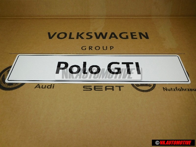 VW Original Polo GTI Kennzeichen (Selbstleuchtend) - 6C0071801