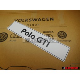 VW Original Polo GTI Kennzeichen (Selbstleuchtend) - 6C0071801