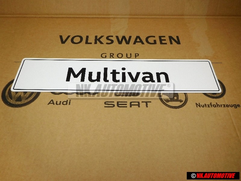 VW Original Multivan Kennzeichen (Selbstleuchtend) - 7E5071801A