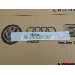 VW Original Folienschriftzug Silber - 1K0853431 1W4