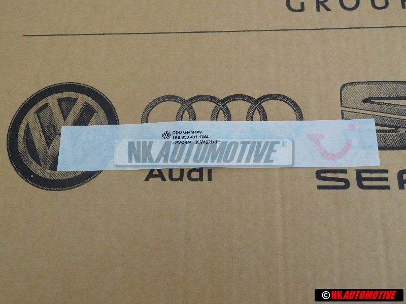 VW Original Folienschriftzug Silber - 1K0853431 1W4